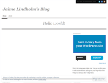 Tablet Screenshot of jaimelindholm.wordpress.com