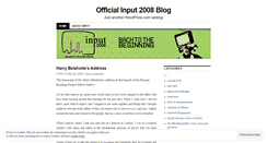 Desktop Screenshot of inputblog.wordpress.com