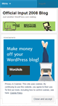 Mobile Screenshot of inputblog.wordpress.com