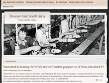 Tablet Screenshot of ajaxbombgirls.wordpress.com