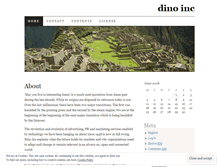 Tablet Screenshot of dinoinc.wordpress.com