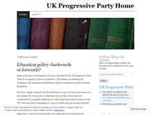 Tablet Screenshot of progressivepartyhome.wordpress.com