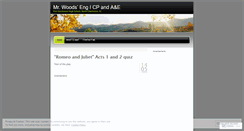 Desktop Screenshot of misterwoods.wordpress.com
