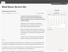 Tablet Screenshot of mindreview.wordpress.com