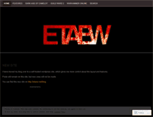 Tablet Screenshot of etaew.wordpress.com