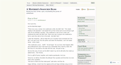 Desktop Screenshot of amothersojourn.wordpress.com