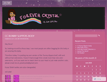 Tablet Screenshot of forevercrystal.wordpress.com