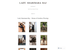 Tablet Screenshot of ladysharimararaj.wordpress.com