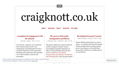 Desktop Screenshot of craigknott.wordpress.com