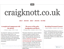 Tablet Screenshot of craigknott.wordpress.com