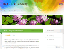 Tablet Screenshot of justalilbitacrazy.wordpress.com