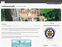 Tablet Screenshot of colehampupils.wordpress.com