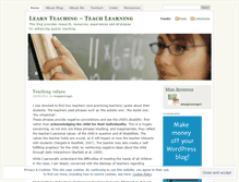 Tablet Screenshot of learnteachingteachlearning.wordpress.com