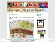 Tablet Screenshot of junkychicken.wordpress.com