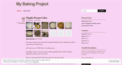 Desktop Screenshot of mybakingproject.wordpress.com