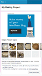 Mobile Screenshot of mybakingproject.wordpress.com