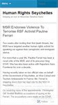 Mobile Screenshot of humanrightswatchseychelles.wordpress.com