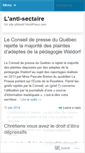 Mobile Screenshot of lantisectaire.wordpress.com