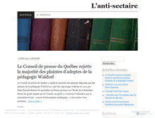 Tablet Screenshot of lantisectaire.wordpress.com