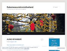 Tablet Screenshot of flukemeasuretronixthailand.wordpress.com