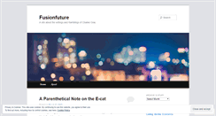 Desktop Screenshot of fusionfuture.wordpress.com