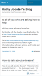 Mobile Screenshot of kathyjoosten.wordpress.com
