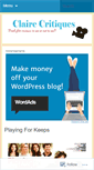 Mobile Screenshot of clairecritiques.wordpress.com