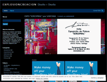 Tablet Screenshot of explosioncreativa.wordpress.com