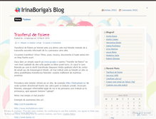 Tablet Screenshot of irinaboriga.wordpress.com