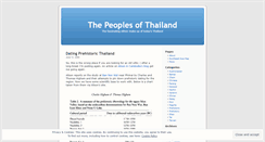 Desktop Screenshot of peoplesofthailand.wordpress.com