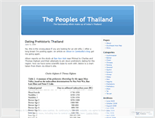 Tablet Screenshot of peoplesofthailand.wordpress.com