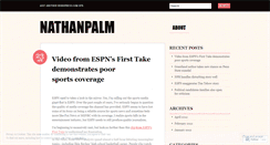 Desktop Screenshot of nathanpalm.wordpress.com