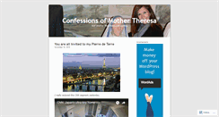 Desktop Screenshot of confessionsofmothertheresa.wordpress.com