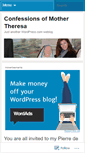 Mobile Screenshot of confessionsofmothertheresa.wordpress.com
