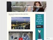 Tablet Screenshot of confessionsofmothertheresa.wordpress.com