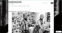 Desktop Screenshot of dudemagazine.wordpress.com