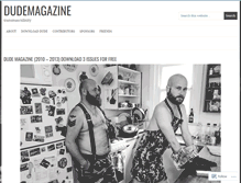 Tablet Screenshot of dudemagazine.wordpress.com