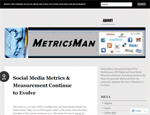 Tablet Screenshot of metricsman.wordpress.com