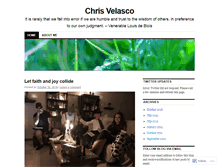 Tablet Screenshot of chrisvelasco.wordpress.com