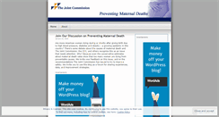 Desktop Screenshot of preventingmaternaldeaths.wordpress.com