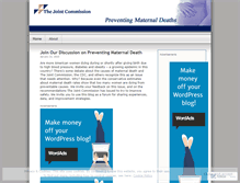 Tablet Screenshot of preventingmaternaldeaths.wordpress.com