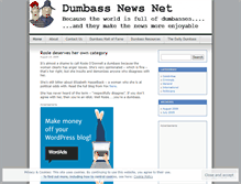 Tablet Screenshot of dumbassnewsnet.wordpress.com
