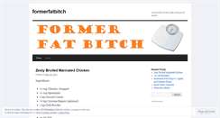 Desktop Screenshot of formerfatbitch.wordpress.com
