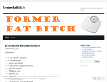 Tablet Screenshot of formerfatbitch.wordpress.com