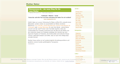 Desktop Screenshot of mutternatur.wordpress.com