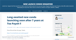 Desktop Screenshot of newlaunchcondosgp.wordpress.com