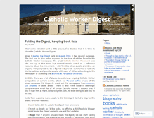 Tablet Screenshot of catholicworkerdigest.wordpress.com