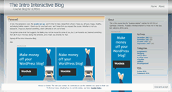 Desktop Screenshot of introinteractive.wordpress.com