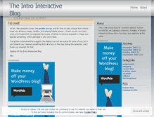 Tablet Screenshot of introinteractive.wordpress.com