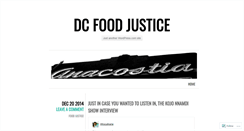 Desktop Screenshot of dcfoodjustice.wordpress.com